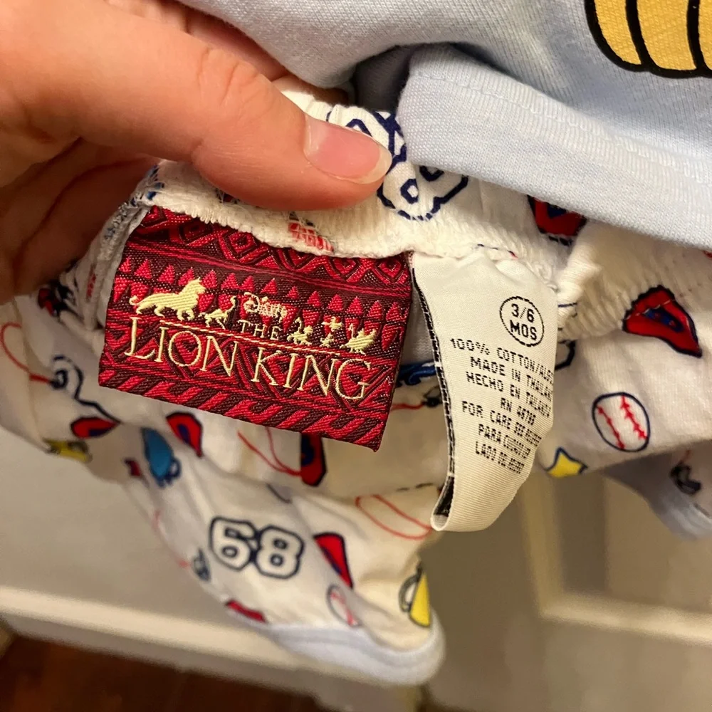 Y2K Lion King Simba 3/6 month Baby Set NWT